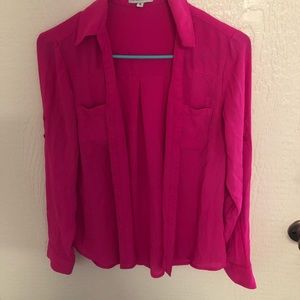Portofino pink express button down